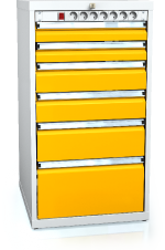 Unterbaublöcke für Werkbänke 1018 x 555 x 600 - 6x Schubladen-Elektro